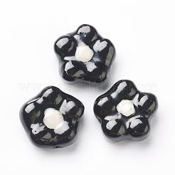 Handmade Porcelain Flower Beads Strands&nbsp;PORC-G006-11