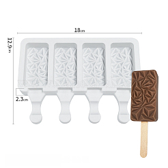 Food Grade DIY Rectangle Ice-cream Silicone Molds&nbsp;LS-DIY-D062-06B