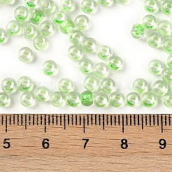 Transparent Inside Colours Glass Seed Beads&nbsp;X1-SEED-A032-04C