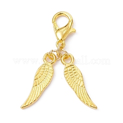20Pcs 2 Styles Alloy Wings and Iron Bell Pendant Decoration&nbsp;HJEW-JM01309