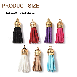 14Pcs 7 Colors Suede Tassels&nbsp;DJEW-FP0001-02