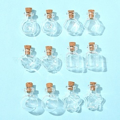 12Pcs 6 Styles Glass Bottle for Bead Containers&nbsp;BOTT-FS0001-05