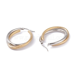 304 Stainless Steel Hoop Earrings&nbsp;EJEW-F272-03GP