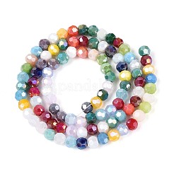 Electroplate Opaque Glass Beads Strands&nbsp;EGLA-A035-P4mm-HA01