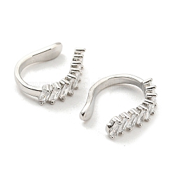 Clear Cubic Zirconia Cuff Earrings&nbsp;EJEW-G295-13P