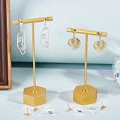 100Pcs 2 Colors 304 Stainless Steel Stud Earring Findings&nbsp;STAS-BBC0010-01