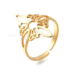 304 Stainless Steel Adjustable Cuff Rings&nbsp;LS-RJEW-S628-03G