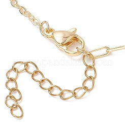 Brass Paperclip Chain Cable Chain Necklace Slider Making&nbsp;AJEW-JB01525