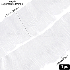 10 Yards Lucency Polyester Pleated Lace Trim&nbsp;OCOR-GF0004-73