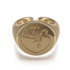Brass Cuff Rings&nbsp;RJEW-H538-16