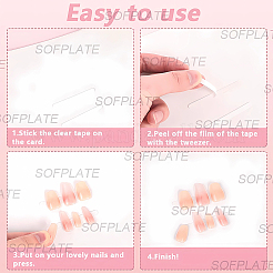 9Pcs 3 Colors Plastic Fake Nail Tips Storage Box&nbsp;CON-SP0001-16