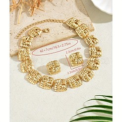 Iron Stud Earring & Necklaces for Women&nbsp;WG8683E-01