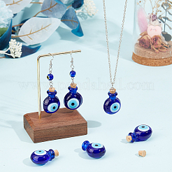 6Pcs Handmade Lampwork Perfume Bottle Pendants&nbsp;LAMP-BC0001-02