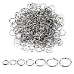 700Pcs 7 Styles 201& 304 Stainless Steel Split Rings&nbsp;STAS-CJ0002-17