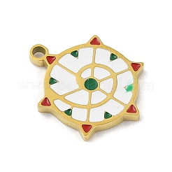 304 Stainless Steel Enamel Pendants&nbsp;STAS-U039-02G