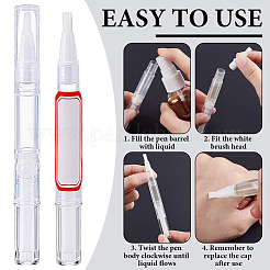 60Pcs Transparent PP Twist Pens&nbsp;MRMJ-AR0001-31