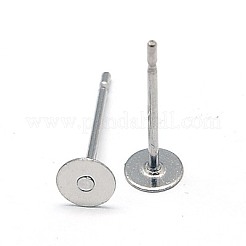 Tarnish Resistant 304 Stainless Steel Stud Earring Findings&nbsp;STAS-E025-6
