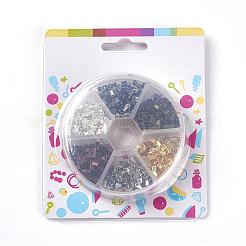 1 Box 1380PCS 6 Colors Iron Folding Crimp Ends&nbsp;IFIN-JP0008-01