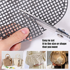 Plastic Mesh Canvas Sheets&nbsp;DIY-WH0581-51