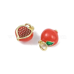 Brass Enamel Pendants&nbsp;KK-H072-18G-04