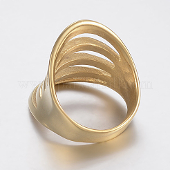 Ion Plating(IP) 304 Stainless Steel Wide Band Finger Rings&nbsp;RJEW-H125-47G-18mm