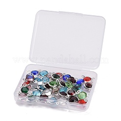 40Pcs 10 Colors Glass Charms&nbsp;GLAA-UN0001-03