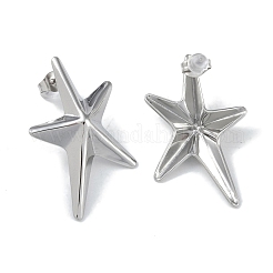 Non-Tarnish 304 Stainless Steel Stud Earrings for Women&nbsp;EJEW-U004-04P