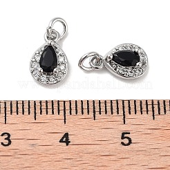 Brass Micro Pave Cubic Zirconia Charms&nbsp;KK-B102-01P-02