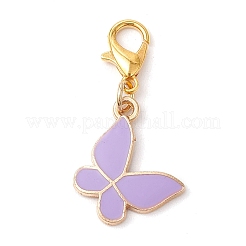 Alloy Enamel Butterfly Pendant Decorations&nbsp;HJEW-JM02837