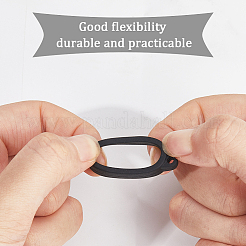 36Pcs 3 Style Silicone Rings with 6Pcs Polyester Necklace Lanyard Anti-Loss Pendant Holder&nbsp;DIY-GF0008-05