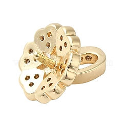 Brass Micro Pave Cubic Zirconia Peg Bails&nbsp;LS-KK-Q788-03G