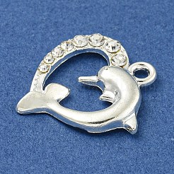 Alloy Micro Pave Clear Cubic Zirconia Pendants&nbsp;FIND-Z061-04S-02