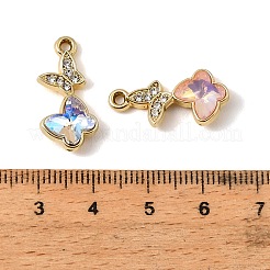 UV Plating Alloy Glass Pendants&nbsp;FIND-K032-39G