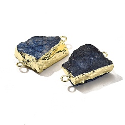 Raw Rough Natural Dyed Quartz Crystal Links Connector Charms&nbsp;G-K189-04LG-04
