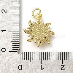 Rack Plating Brass with Cubic Zirconia Pendants&nbsp;KK-Z086-39G