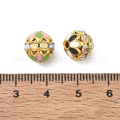 Brass Enamel Beads&nbsp;KK-CBA18B7-01G
