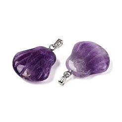 Natural Amethyst Pendants&nbsp;G-T138-208H