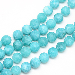 Natural White Jade Bead Strands&nbsp;G-R297-8mm-45