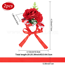 2PCS Silk Wrist Corsage&nbsp;AJEW-CP0001-51A