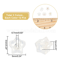 36Pcs 3 Colors Silicone Ear Nuts&nbsp;SIL-AR0001-08
