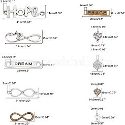 Tibetan Style Alloy Links Connectors&nbsp;TIBE-GA0001-01