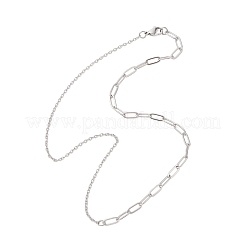 4Pcs 4 Styles 304 Stainless Steel Mixed Chain Necklace Sets&nbsp;NJEW-JN05982