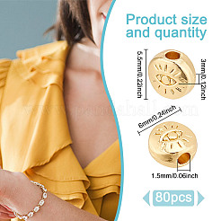 80Pcs Alloy Beads&nbsp;FIND-GO0002-08