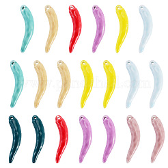 20Pcs Handmade Porcelain Pendants&nbsp;PORC-TA0001-72
