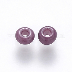 8/0 Baking Paint Glass Round Seed Beads&nbsp;SEED-S036-01B-18