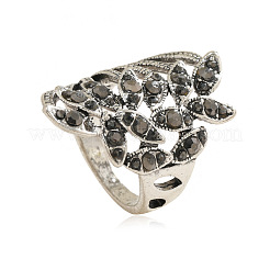 Zinc Alloy Micro Pave Cubic Zirconia Finger Rings&nbsp;QX9437