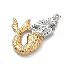 Two Tone 304 Stainless Steel Pendants&nbsp;STAS-A142-07A-GP