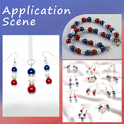 Independence Day Acrylic/ABS Plastic Imitation Pearl&nbsp;OACR-SP0001-66B-01