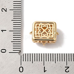 Brass with Clear Cubic Zirconia Beads&nbsp;KK-G503-07G