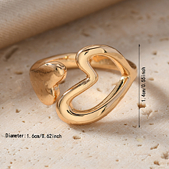 Irregular Zinc Alloy Cuff Open Rings for Women&nbsp;NV4368-3